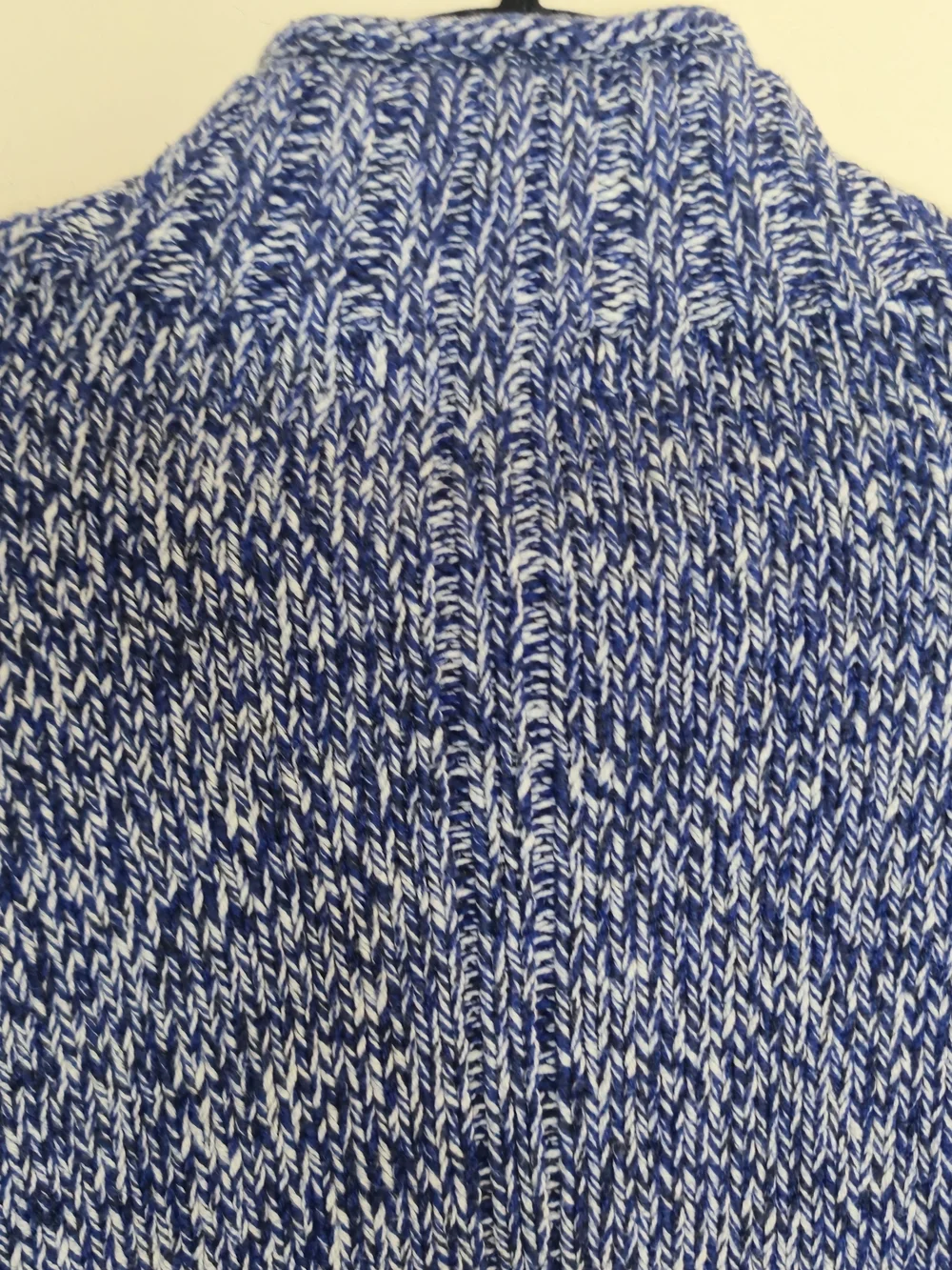 J.crew Rollneck Marled Blue Oversized Rubbed Cuff Sweater 2025